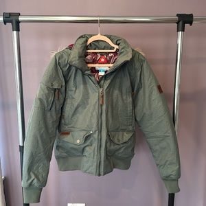 Columbia jacket with fur hood